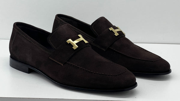 C Collection Suede H Loafer - Brown