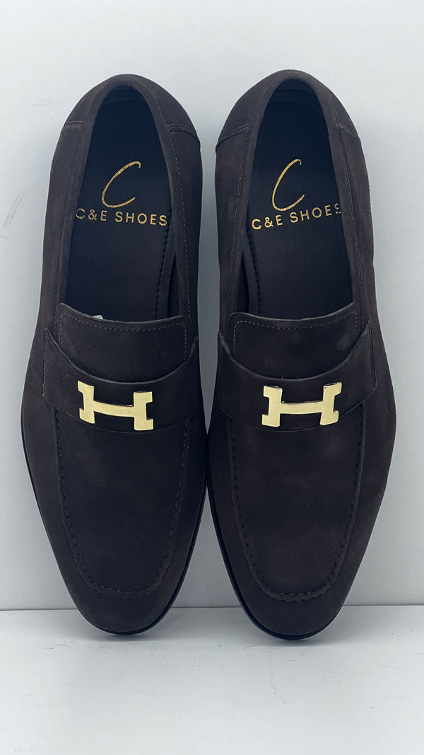 C Collection Suede H Loafer - Brown