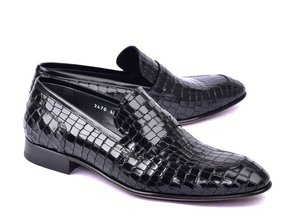 Corrente Calfskin Penny Loafer - Black