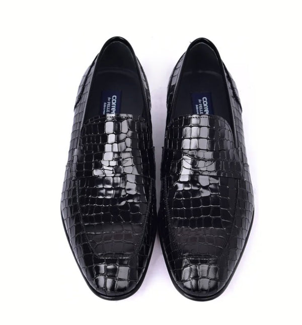 Corrente Calfskin Penny Loafer - Black