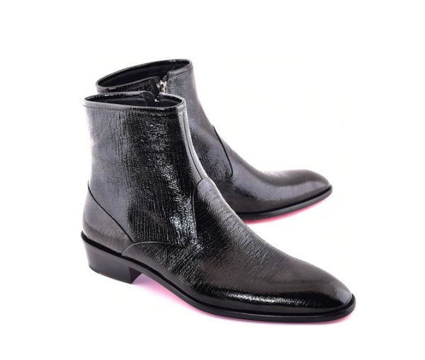 Corrente Vita Calfskin Slip-On Boot - Black