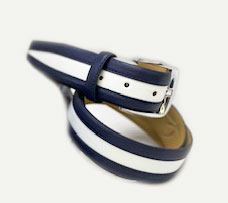 C Collection Nappa Leather Loafer - Navy/White