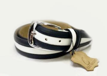 C Collection Nappa Leather Loafer - Black/White