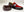 C Collection Leather Nubuck Loafer - Red/Brown