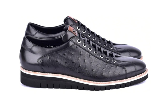Corrente Ostrich Sneaker - Black