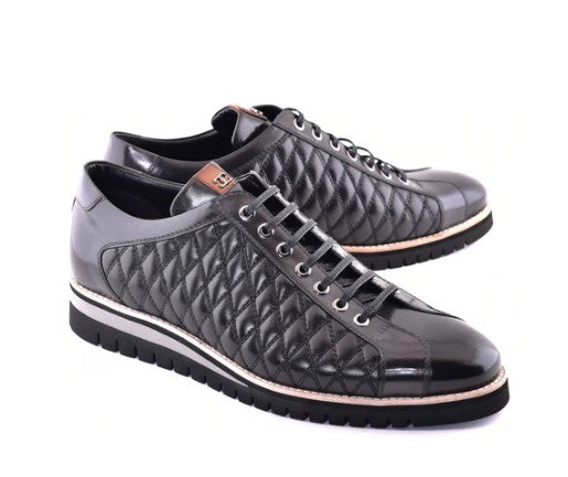 Corrente Quilted Calfskin Oxford - Black