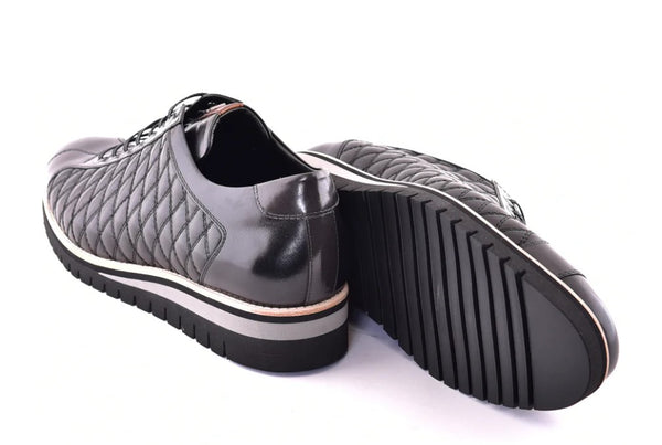 Corrente Quilted Calfskin Oxford - Black