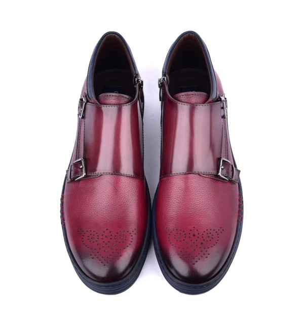 Corrente Hightop Casual Shoe - Burgundy