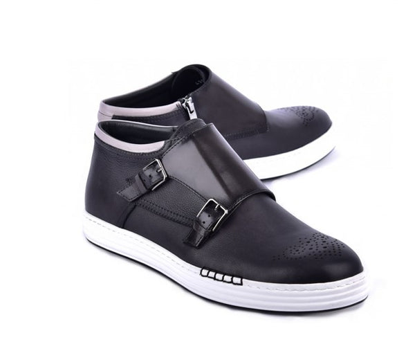 Corrente Hightop Casual Shoe - Grey/Black