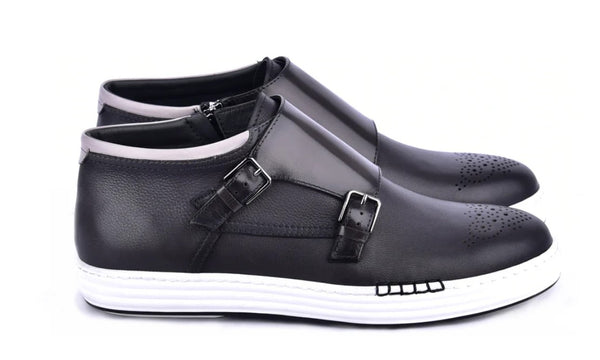 Corrente Hightop Casual Shoe - Grey/Black