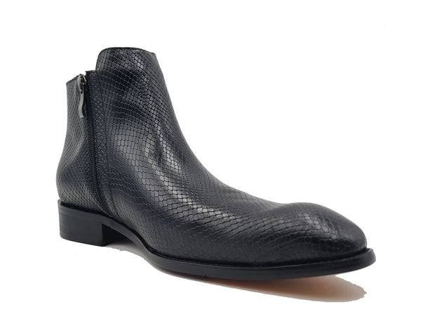 C&E Shoes Calfskin Boot - Black