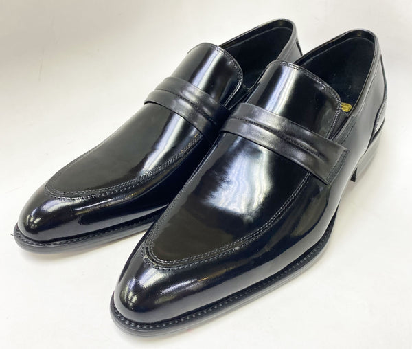 C&E Shoes Patent Loafer - Black