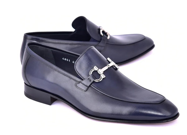 Corrente Calfskin Loafer - Navy