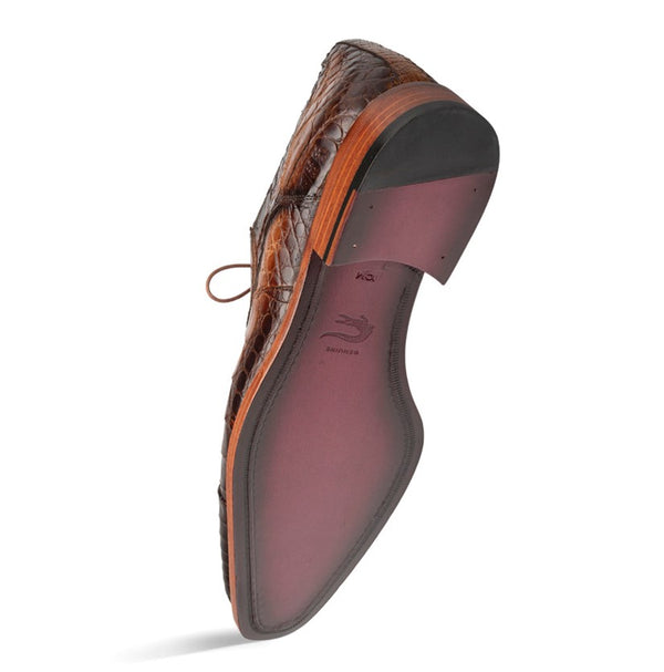 Mezlan "Giovane" Crocodile Derby Camel