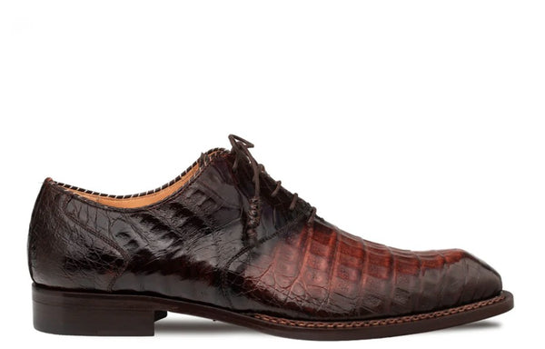 Mezlan Crocodile Oxford - Sport/Brown