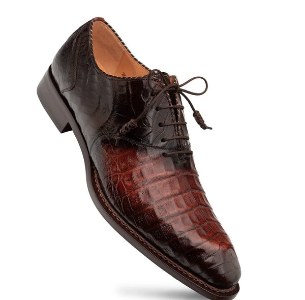 Mezlan Crocodile Oxford - Sport/Brown
