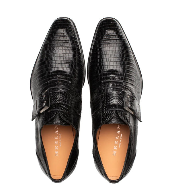 Mezlan "Omero" Lizard Monk/Oxford Black