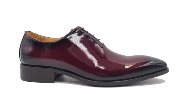 Carrucci Patent Leather Oxford - Burgundy