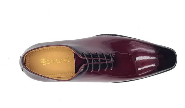 Carrucci Patent Leather Oxford - Burgundy