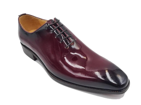 Carrucci Patent Leather Oxford - Burgundy