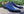 Carrucci Burnished Calfskin Oxford - Navy