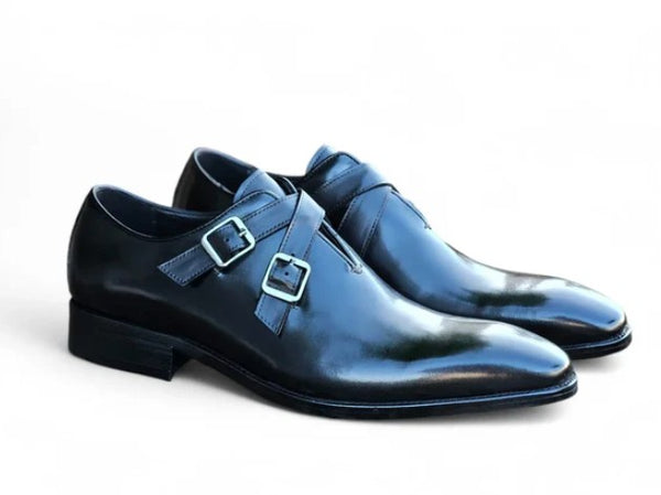 C&E Shoes Calfskin Loafer - Black
