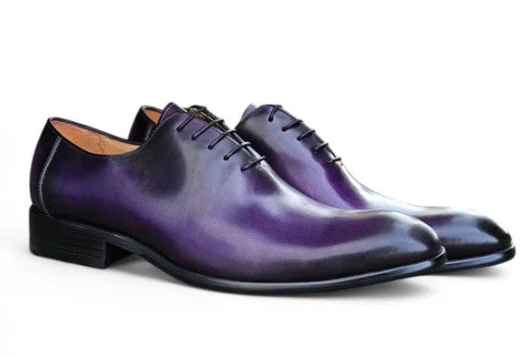 Maurice Leather Oxford - Purple