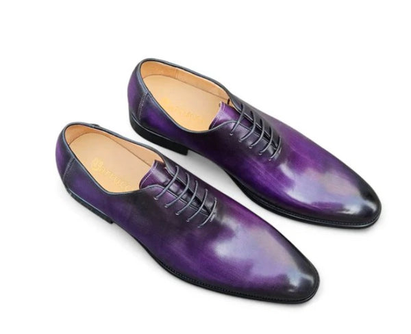 Maurice Leather Oxford - Purple
