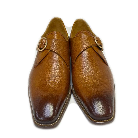 Maurice Deerskin Monkstrap - Cognac