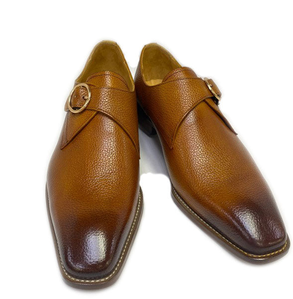 Maurice Deerskin Monkstrap - Cognac