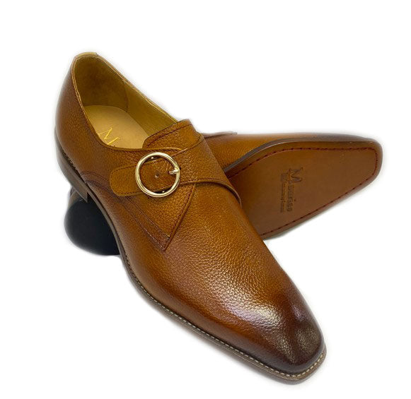 Maurice Deerskin Monkstrap - Cognac