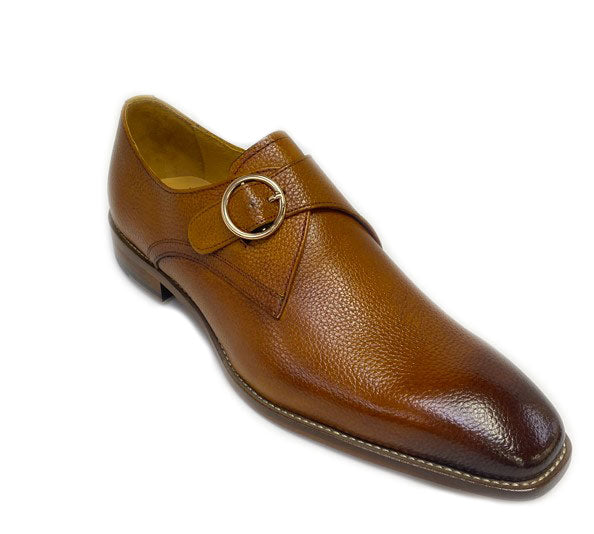 Maurice Deerskin Monkstrap - Cognac