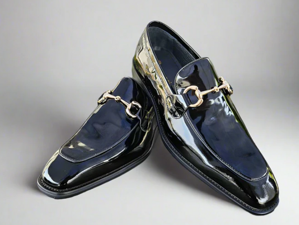 Maurice Patent Leather Loafer - Navy