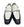 Maurice Leather Monkstrap Shoe - Black/White