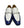 Maurice Leather Monkstrap Shoe - Blue/White