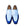 Maurice Leather Monkstrap Shoe - Blue/White