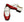Maurice Leather Monkstrap Shoe - Red/White