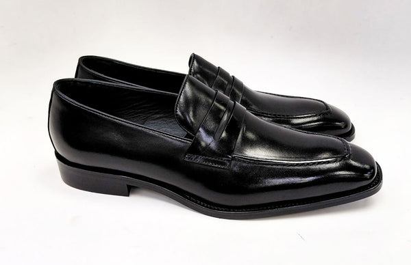 Maurice Leather Penny Loafer - Black