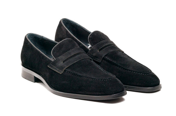 Maurice Suede Penny Loafer - Black