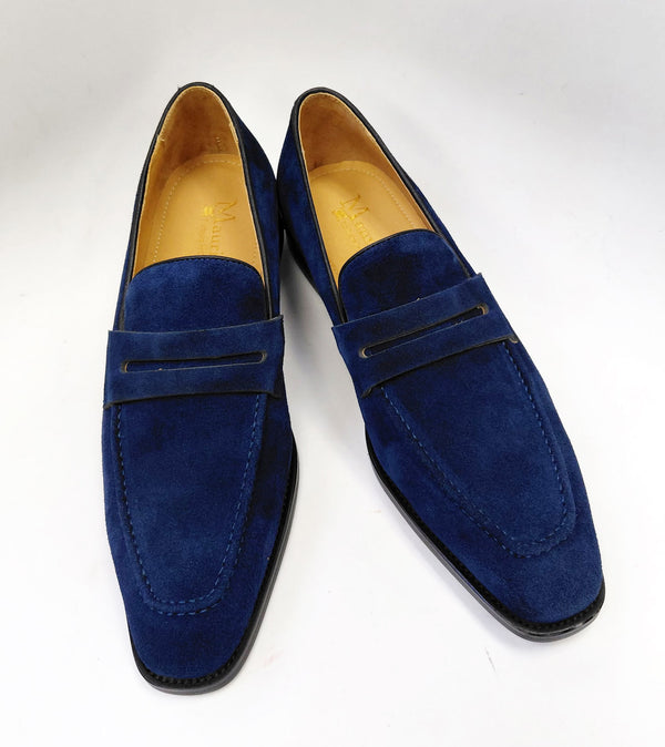 Maurice Suede Penny Loafer - Navy