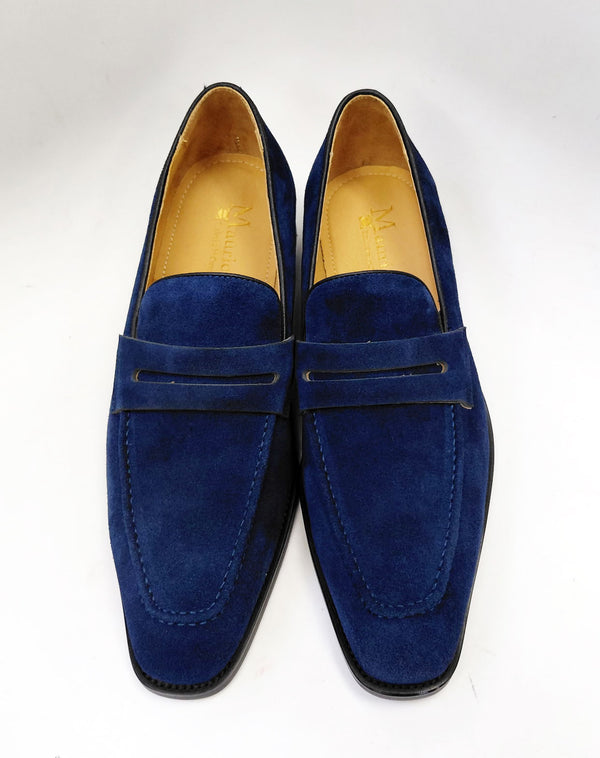Maurice Suede Penny Loafer - Navy