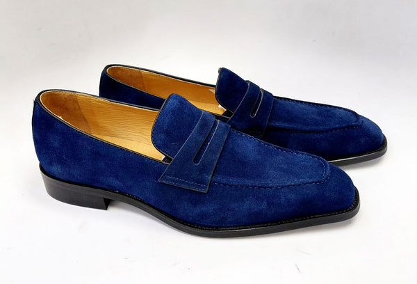 Maurice Suede Penny Loafer - Navy