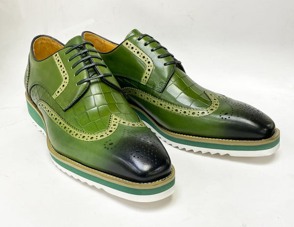 Maurice Calfskin Oxford - Olive