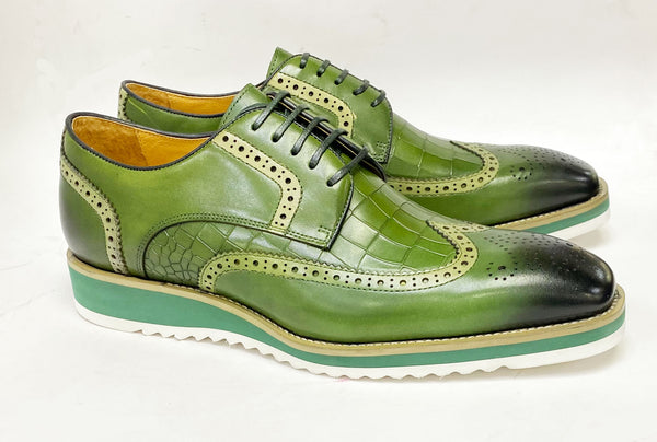 Maurice Calfskin Oxford - Olive