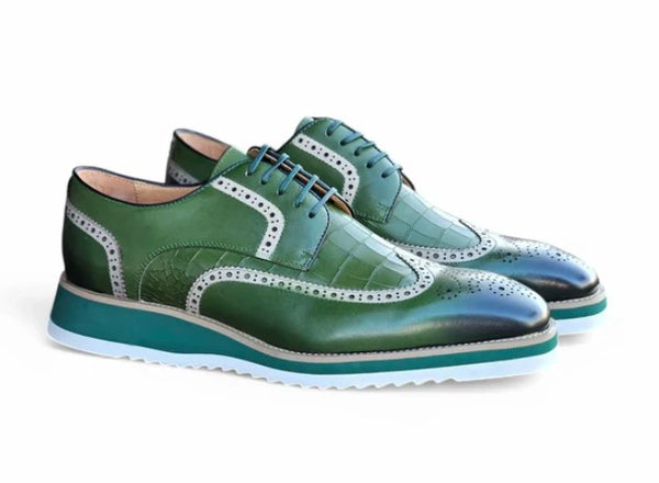 Maurice Calfskin Oxford - Olive