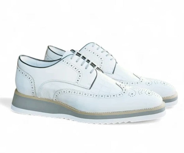 Maurice Calfskin Oxford - White