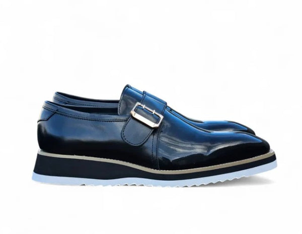 Maurice Patent Leather Monkstrap - Black