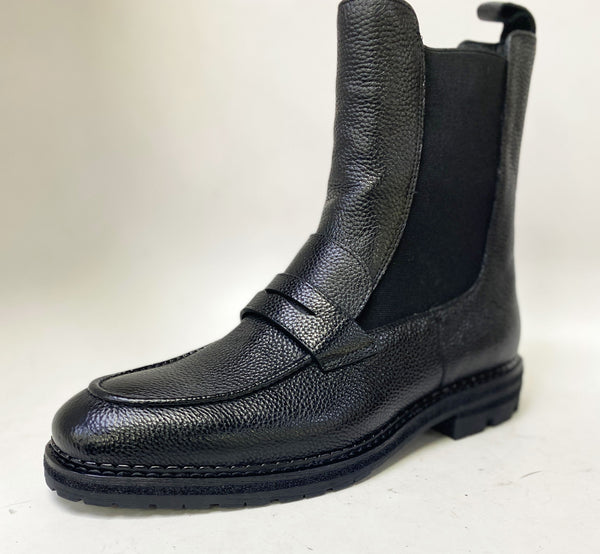 C&E Maurice Deerskin Slip-on Boot - Black