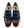Corrente Leather Buckle Loafer - Navy/Brown