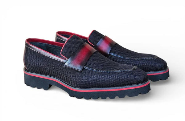 Carrucci Denim Penny Loafer - Black